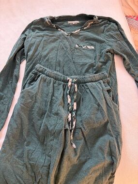 Sleep Sense Green Long Sleeve Pajama Set